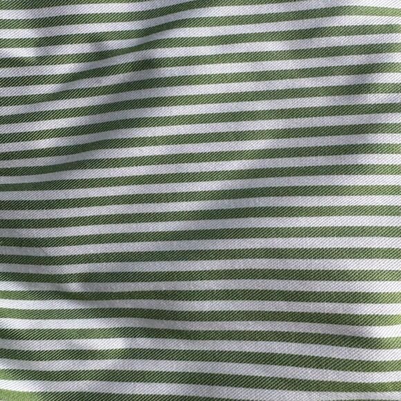 LINCS David Chu Mens Green Stripped Flip Cuff Sm Button Down Long Sleeve Shirt - Picture 5 of 5